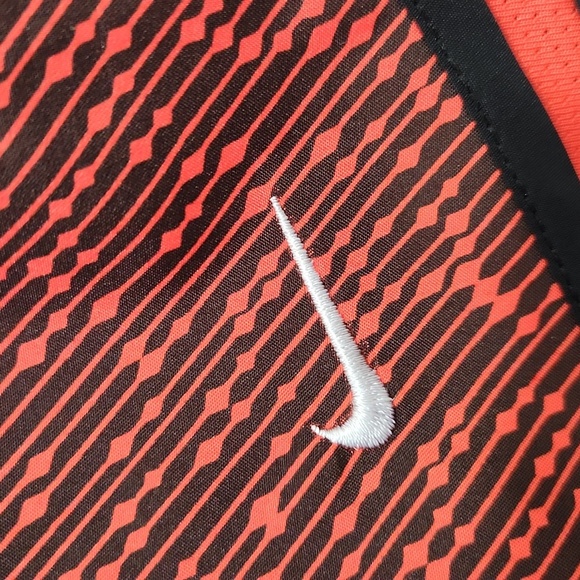 Nike Dri-Fit Orange/Black Women's Athletic Running Shorts Size Large - Picture 3 of 10